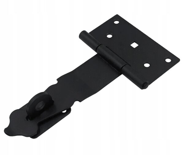 Wrzeciądz skobel ozdobny zamknięcie furtki 170mm czarny, zamknięcie