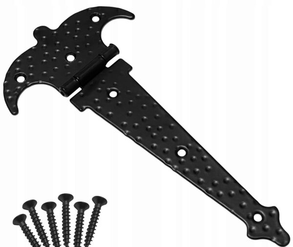 ZAWIAS 551 AMIG 150 MM CZARNY OZDOBNY Z WKRĘTAMI